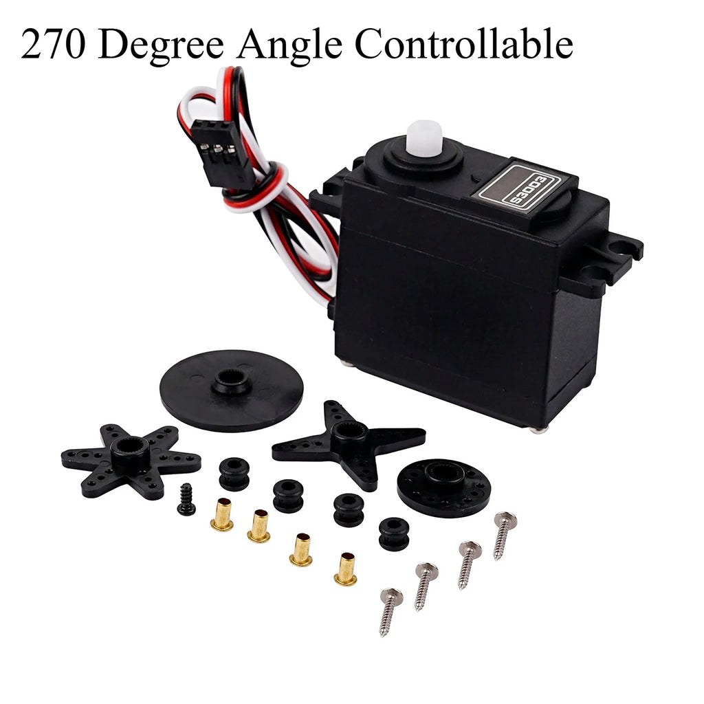 S3003 6kg Torque RC Servo Motor 180/270/360 4.8V-6V Standard Digital Servo 25T for RC Car Plane Boat Helicopter Robot Racing Car