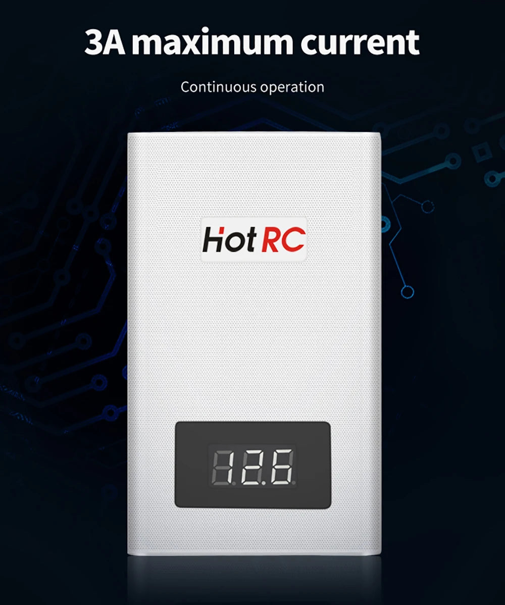 HotRC A400/B3 10W Balance Charger 2S/3S/4S Cells 100V-240V AC EU/US Plug Lipo Battery Fast Charger Remote Control Car Charger