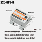 1PC 225 Series Fixed Modular Wire Connectors Compact Splicing Lighting Push-in Multi Link Terminal Block 1 In Multiple Out