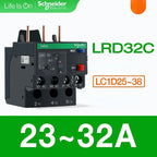 Schneider Thermal Overload Relay LRD12C LRD16C LRD21C LRD32C Relay Three-Pole Thermal Magnetic Trip 10A LC1D Overload Protection
