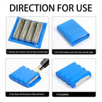 Blue Width 7mm~155mm PVC Heat Shrink Tube 1-20meters 18650 Lipo Battery Pack Insulated Cable Sleeve Protection Battery Film Wrap