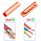 100PCS GT Copper Terminal Connectors Electrical Wire Cable Crimp Connecting Tubular Ferrules or for Lugs Have Heat Shrink Tubing