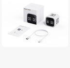 Adjustable Cube Timer - 5/10/30/60 Minute Countdowns, Settings - Pause, Resume, Silent, Vibrate & Sound Alarm for Work, Study