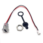 2/4/5/6Pin Type-C USB High Current Charging Socket with PH2.54 Nut Snap Lock Plate Female Type C Waterproof Female Connector