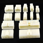 6.3MM 1/2/3/4/6/8/9/12/14/21 PIN Automotive Electrical Connector Cable Terminal Plug Kits Motorcycle For Ebike Car Terminal