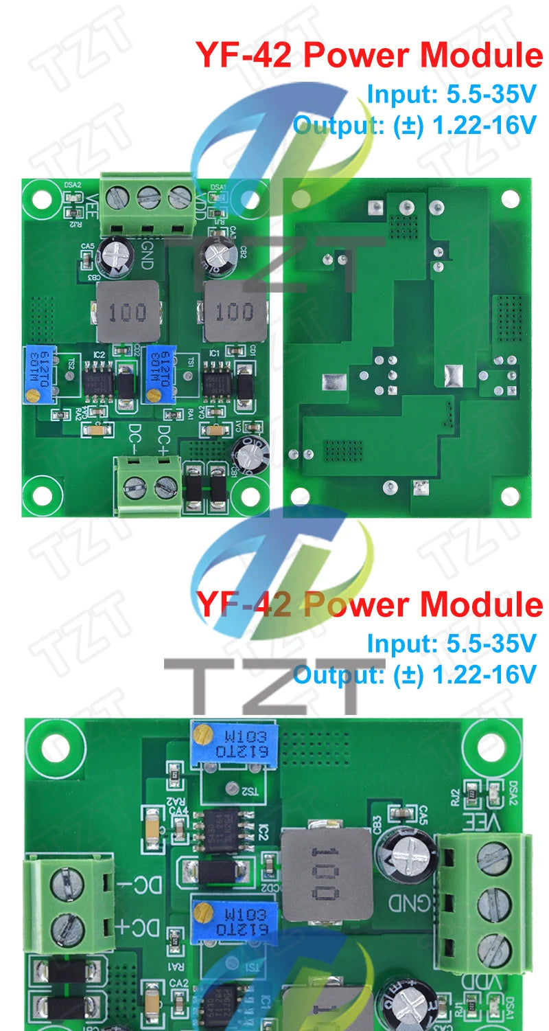 Positive Negative Voltage Stabilizing Power Supply Module Low Ripple Linear Adjustable Stabilizing Voltage Regulator DC 5.5V-35V