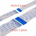 100 Pcs Flexible Flat Cable FFC FPC Jumper 0.5 1.0 MM 4 5 6 8 10 12 14 15 16 20 24 28 30 32 40 Pin AWM 20624 80C 60V VW-1