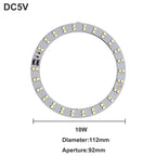 1pcs DC5V Dimmable SMD5730/2835 Led Ring White Color Lamp Bead 10W 12W LED Light Board White Warm Light with 2M cable