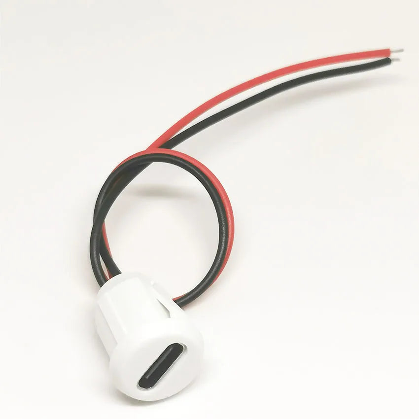 Type-C 2P/4P Glue Injection Direct Pressure Welding Wire Type Female Base USB Connector Adapter Type-C Waterproof Female Base