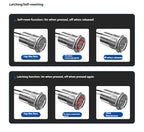 Metal touch sensor switch Stainless steel button jog delay self-locking IP68 waterproof 16/19/22/30mm