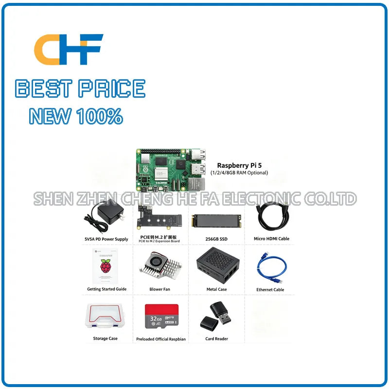 Raspberry Pi 5th generation 5B/4B development board Raspberry Pi 5 8GB motherboard Python programming AI kit brand new original