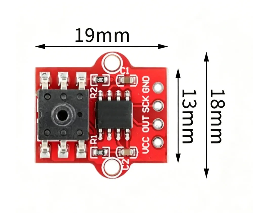 3.3-5V Digital Barometric Pressure Sensor Module Liquid Water Level Controller Board 0-40KPa Connect 2.5mm Soft Tube For Arduino