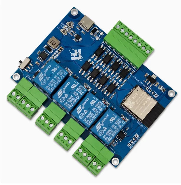 ESP32 Modbus RTU four-way relay module RS485 development board MODBUS protocol four-way optocoupler