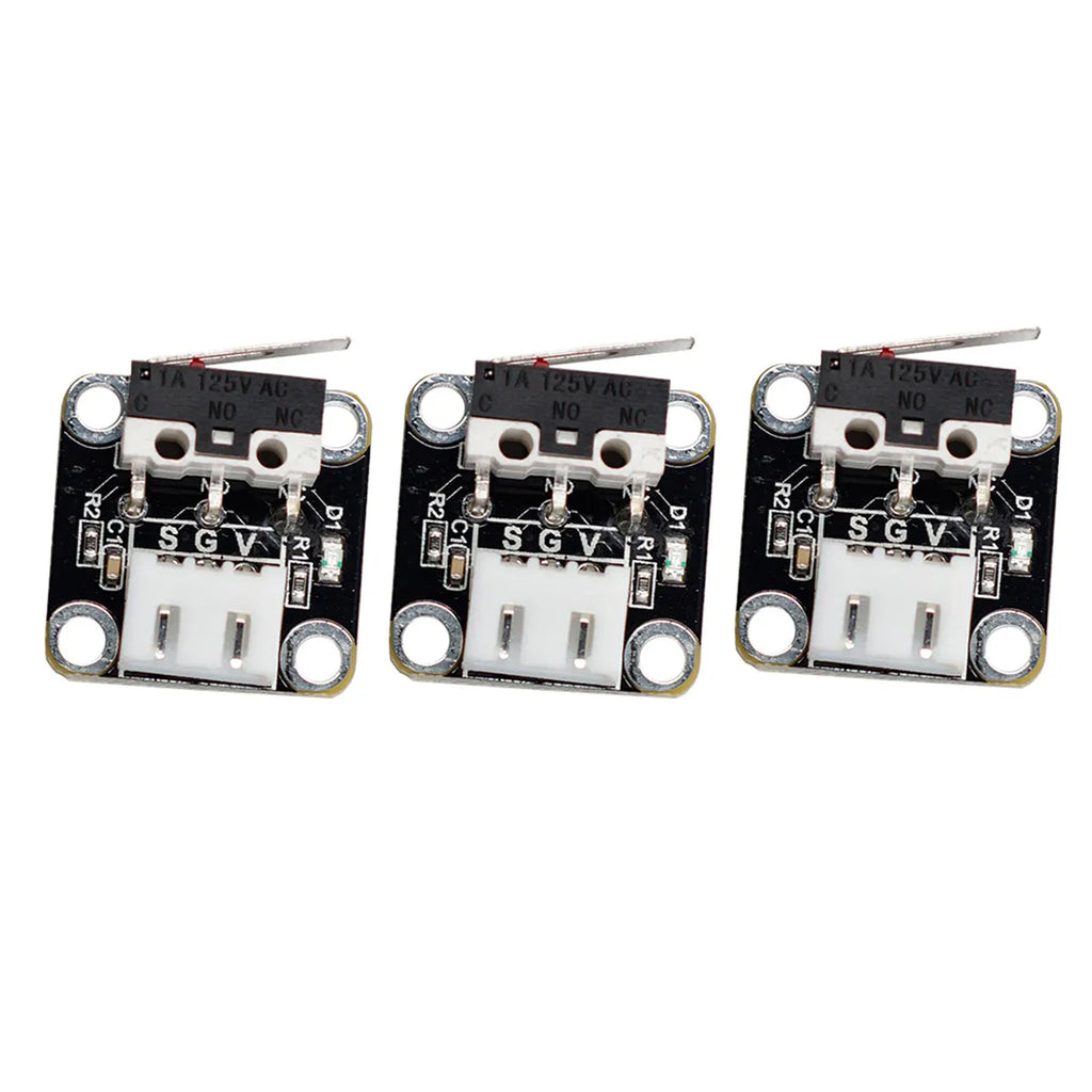 3 pcs Limit -10 Accessory Switch Small Mechanical Endstop With Indicator Light For 3D Printer 3D Printing Accessory