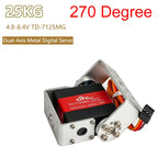 15/20/25/30/35kg Metal Digital Servo 4.8-8.4V 180/270 Degree Dual-Axis Servo Brushed Motor Angle Control for Robots RC Cars