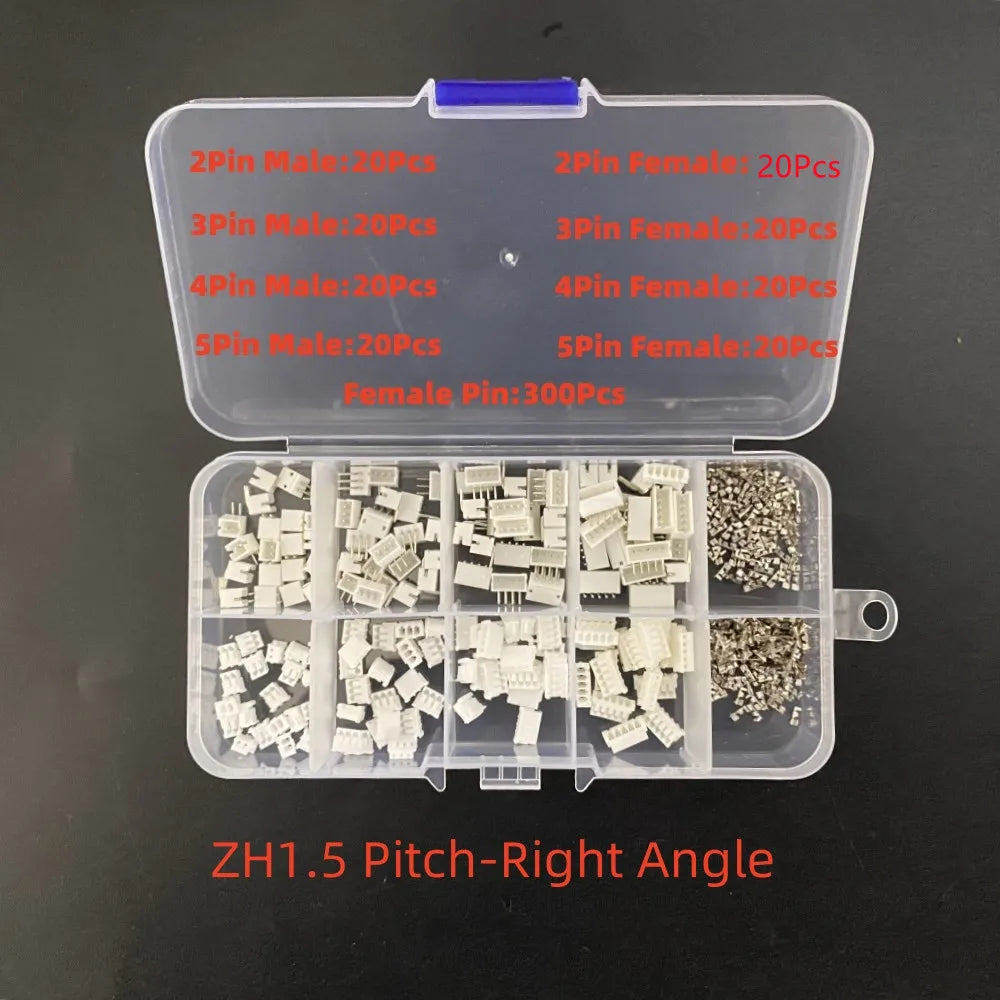 1Box JST SH 1.0MM / JST 1.25mm / PH 2.0mm / XH2.54mm /VH/SM/KF2510 Male Plug Female Socket Housing Crimp Terminal Connector Kit