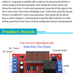 DC 5V 12V 24V 10A Adjustable Time Delay Relay Module LED Digital Timming Relay Timer Delay Trigger Switch Timer Control Switch
