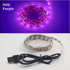 5M USB LED Strip Light 5V 3528 1 Meter 5 Meter Warm Cool White Pink Green Blue Red SMD Ribbon Ceiling Cabinet Light Waterproof