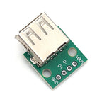 Micro Mini USB USB A Male USB 2.0 3.0 A Female USB B Connector Interface to 2.54mm DIP PCB Converter Adapter Breakout Board