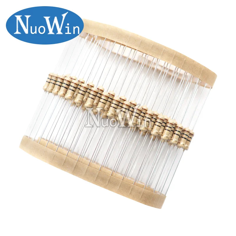 100pcs/lot 1/2W Carbon Film Resistor 5% 1R-10M 10R 22R 47R 100R 150R 470R 1K 3.3K 10K 22K 220K 470K 0.1 0.22 470 ohm 0.5W