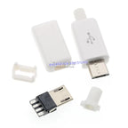 10Pcs USB Connectors Type B/Micro/Mini/USB2.0 Male Female Assembly Adapter DIY Soldering Repair Data Charging Plug Socket