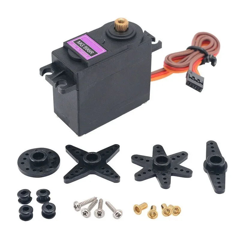 MG996R All Metal Gear Servo 13kg High Torque Digital Servo For Futaba JR 1/8 1/10 RC Car Helicopter Robot Arduino UNO DIY