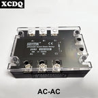 3 Phase Solid State Relay AC to AC 75-280V Input 24-480V Load 110 Volt Power Rele 220V 230V Voltage Control Relay 10-100A