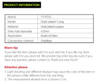 YYTCG Gold plated Banana Plug Connectors, Speaker plugs, audio screws, fork connectors, U and Y 1pcs/4pcs
