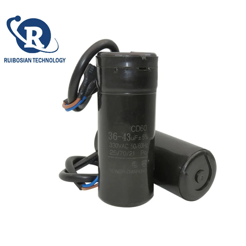 CD60 refrigerator freezer compressor starting capacitor 330V 47UF 64UF 75UF 80UF  53-64UF 72-88UF 108-130UF 145-175UF 161-193UF