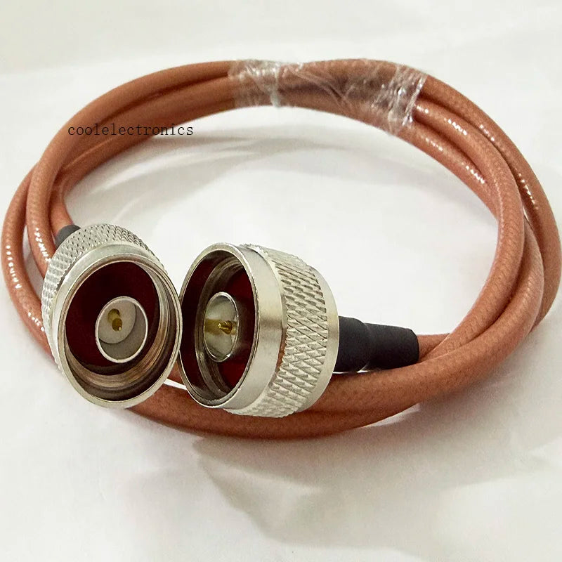N Male to N Plug Male Connector RG400 Double Shielded Copper Braid RF Coaxial cable 50ohm 10/15/20/30/50CM 1/2/3/5/10M