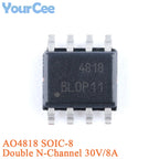 20pcs/5pcs AO4407A SOIC-8 4407A P-channel -30V/-12A SMD MOSFET Field Effect Transistor Chip AO4405AO4411 AO4413 AO4421 AO4435
