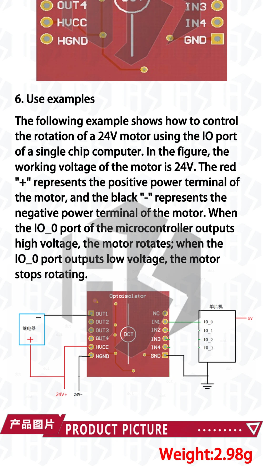 TLP281 4-Channel Opto-Isolator: IC Module with High/Low Level Isolation – For Arduino Expansion Boards