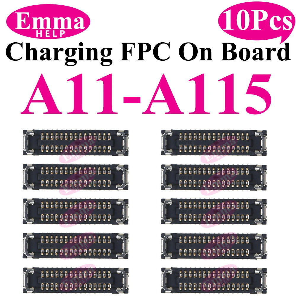10cs USB Charging FPC Connector For Samsung A51 31 A71 A41 A21 A52 A32 A22 A12 A72 A02 Charger Plug On Board 78Pin Motherboard
