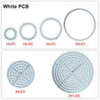 DC5V 12V WS2812B SK6812 Luces Led Ring Smart 5050 RGB BuiIt-in IC 3Pin Individually Addressable Pixel Round Modules Light
