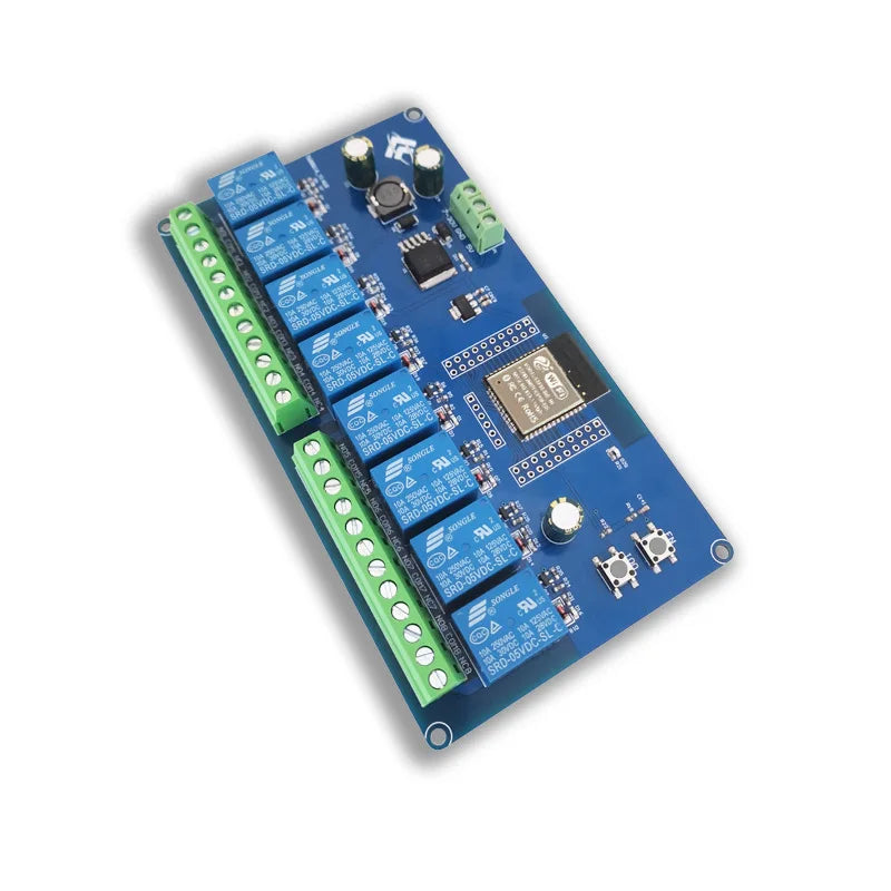 Dc5-30v Power Supply Esp32 Wifi Bluetooth Ble Eight-way Relay Esp32- Secondary Development Board