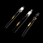 High Quality 10Pcs Neon Light Bulbs 4*10mm 5*13mm Main Power Indicator With Resistance 220V Red/Blue/Green