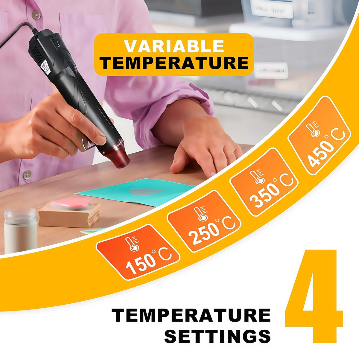 220V Hot Air Gun Soldering Temperature Blower Gun DIY Crafts Electric Power Hot Dryer Mini Heat Gun For Shrink Tubing Car Wrap