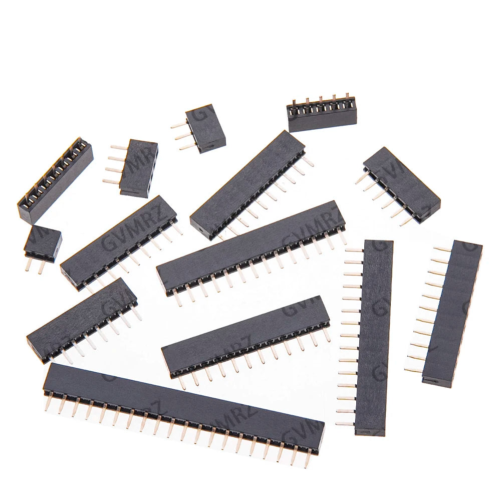 10pcs 1X 2X/2/3/4/5/6/8/10/40 PIN Single Row Straight FEMALE PIN HEADER 2.0MM 2MM Strip Connector So 1X 2