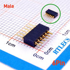 2 5 20 Pcs Spring Loaded 1.27 MM Pitch Pogo Pin Connector 2 5 6 8 10 Position Male Pad PCB Header Single Row Through Holes Probe