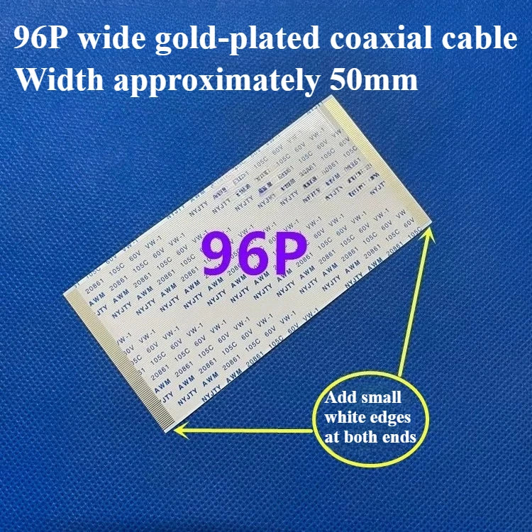1PCS AWM 20706/20861 Flexible Flat Cable, Gold-Plated FFC FPC 0.5mm Pitch 40-96Pin 105C 60V VW-1 Ribbon Cable