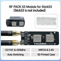 For M5Stack StickS3 Dual-Band Module CC1101 433MHz + NRF24L01 Expansion with Bruce Firmware IoT Development PINGEQUA RF Pack S3