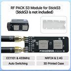 For M5Stack StickS3 Dual-Band Module CC1101 433MHz + NRF24L01 Expansion with Bruce Firmware IoT Development PINGEQUA RF Pack S3