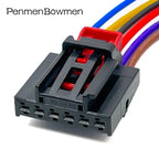 1 Set 6 Pin Auto Rear Lamp Seat Height Adjuster Electrical Cable Connectors Female Wire Harness Plug For 1S0972706
