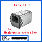 CW2A-10A-T CW2A-3A-T single-phase power filter EMI filter socket CW2A-3A/ 6A-10A-T Audio power Purifier Vehicle anti-interferenc
