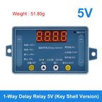 DC 5V 12V 24V 10A Adjustable Time Delay Relay Module 32 Modes LED Digital Timming Trigger Timer Control Switch Pulse Cycle