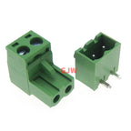 Pitch 5.08mm 2/3/4P Screw Plug-in PCB Terminal Block 2EDGK 2EDGRC Close Corner Male/Female Pluggable Connector 5/10Pcs