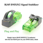 RJ45 120 Ohm DMX512 Terminator 1 Universe RJ45-DMXTERM-120 RJ45 8P8C End of Line Termination Resistor for DMX Signal Stability