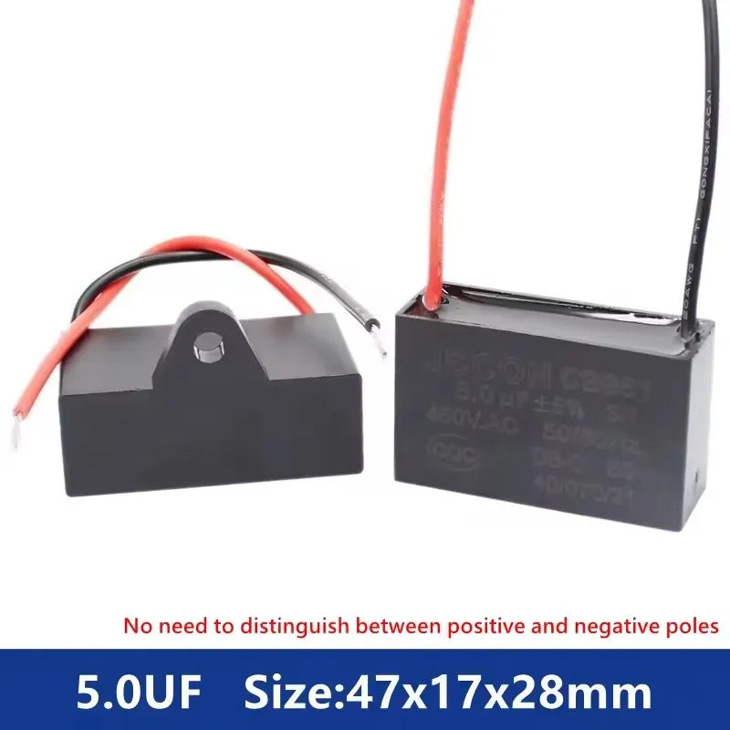 CBB61 450V Start Capacitor 1uf/1.5/1.8/2/2.5/3/4/5/6/7/8UF/10/12/15/18/20 UF Fan Ceiling Exhaust Motor Run Capacitor CBB