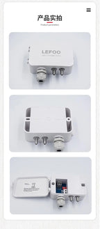 LEFOO 4-20mA Differential Pressure Transmitter Micro Sensor Measuring Air & Neutral Gas for EMS, HVAC, VAV, FC LFM108
