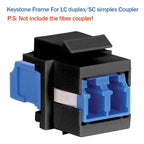 RJ 45 Coupler Baffler RJ45 Keystone Jack Filling Module Keystone Frame Wall Plate Patch Panel Blind Plate For Modular Blank